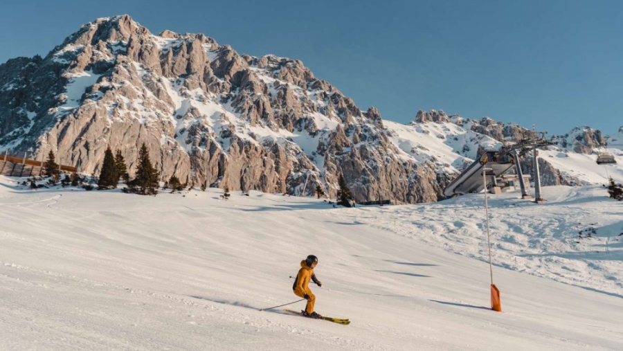 Wintersport in Ehrwald.